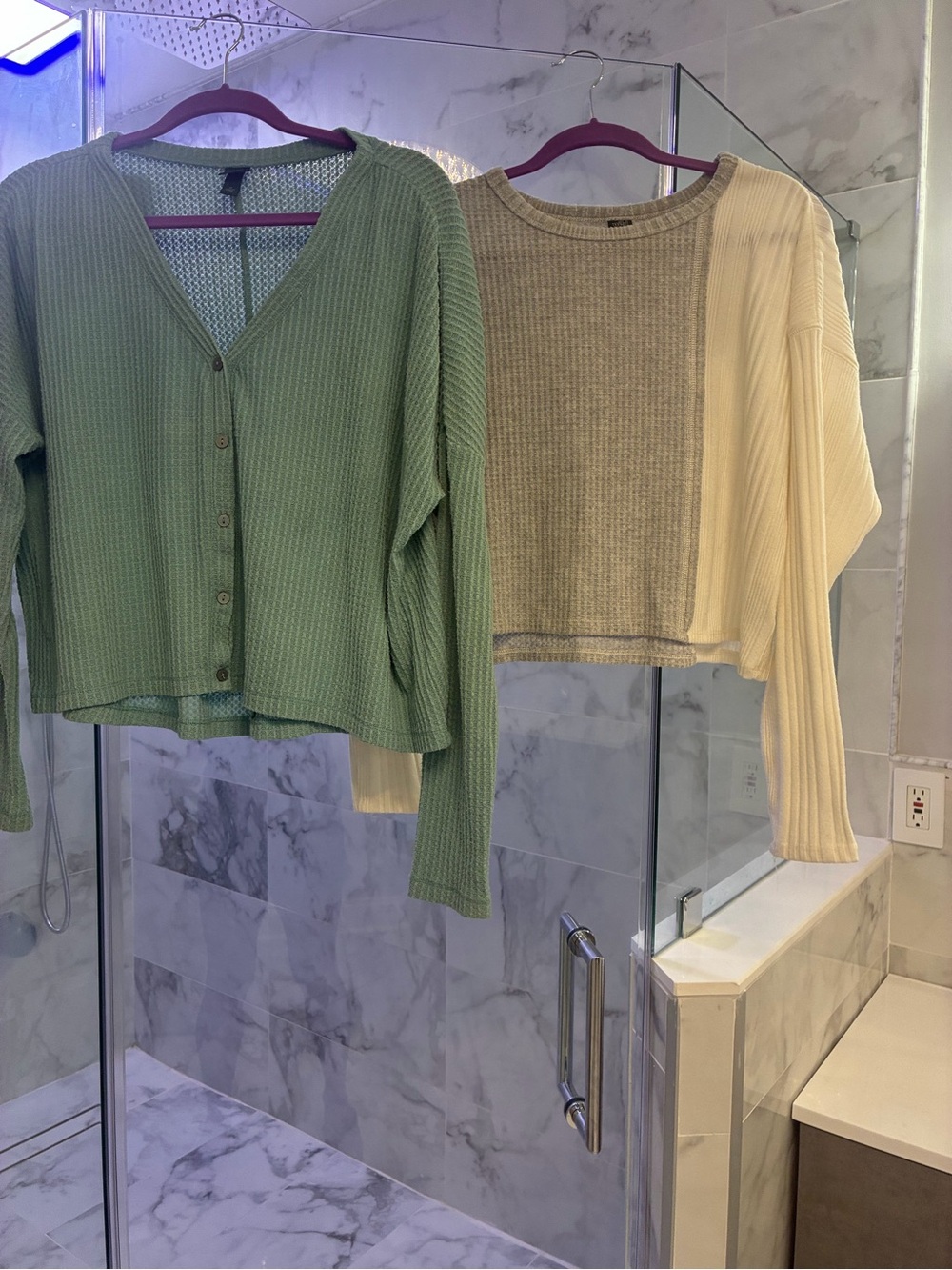 wild fable Waffle Knit Sweater - Pink, Black, Mint, Gray, Cream - Picture 2 of 6